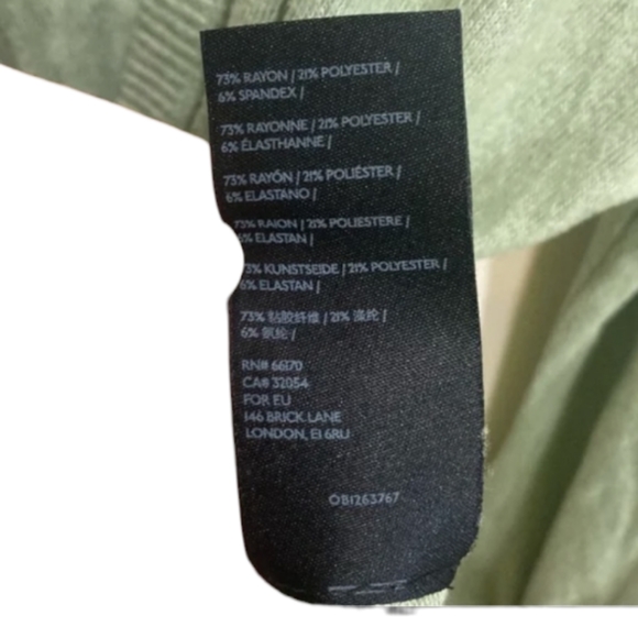 Anthropologie Green Fuzzy Faux Wrap Sweater - Picture 7 of 10